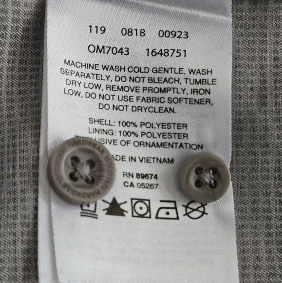 Mountain Hardware Medium Gray Canyon Button Up Long Sleeve Performance S… - Picture 14 of 16